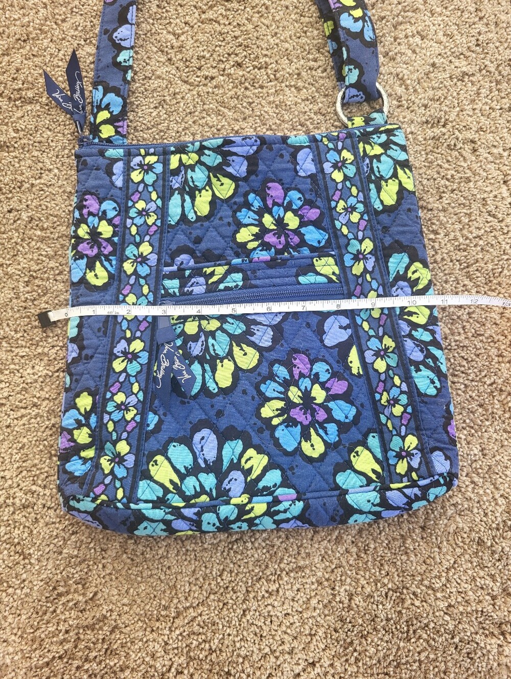 Vera Bradley Quilted Crossbody - Indigo Pop - Picture 8 of 9